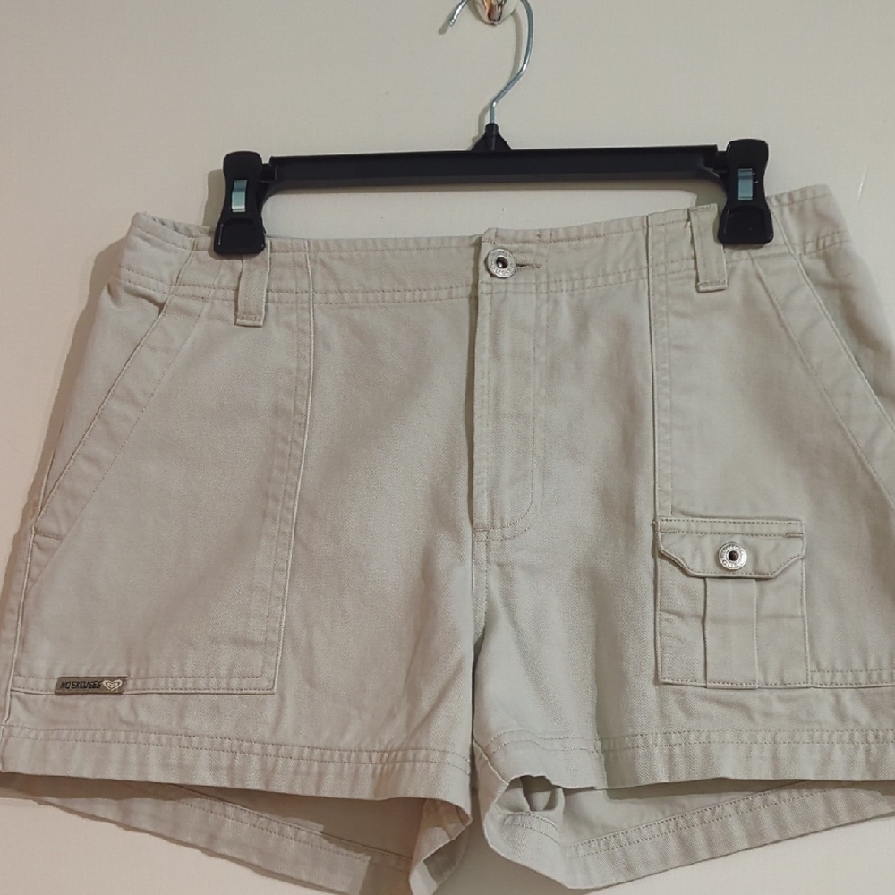 Khaki Jean Shorts